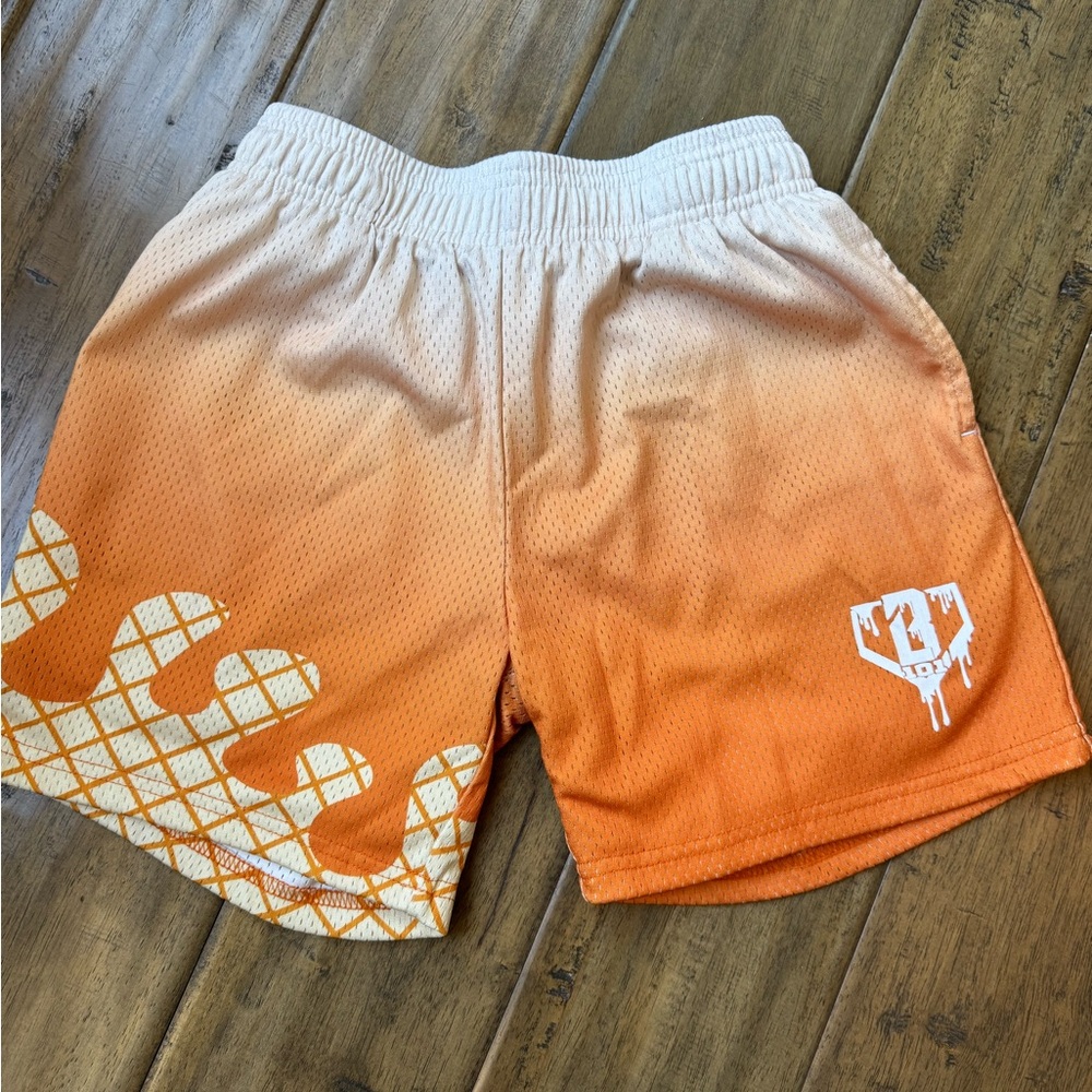 Youth Size Medium Baseball 101 ice cream shorts